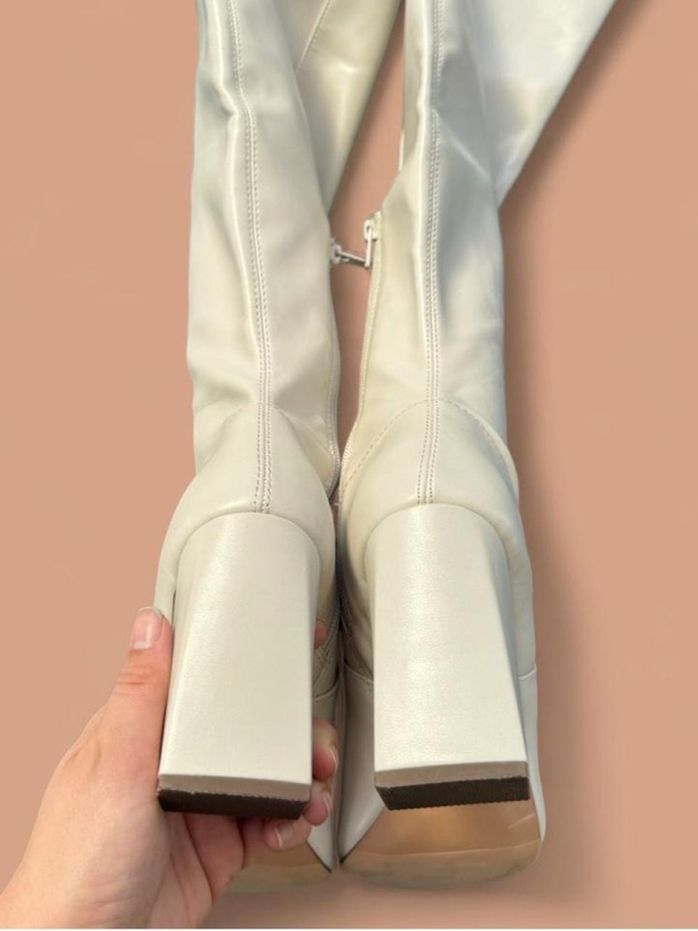 Wild Pair EILEENE Faux Leather Knee-High Boots - Picture 4 of 6
